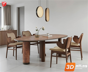 Dining Table Set Skp Files